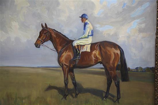 § Peter Biegel (1913-1987) The Sterope with jockey up (Cambridgeshire 1948 and 1949), Royal Hunt Cup 1949, Duke of York Stakes 1949 etc